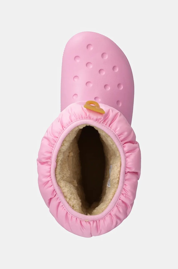 Παιδικές μπότες χιονιού Crocs CLASSIC NEO PUFF BOOT ροζ 207684.G.CLASSIC.NEO.PU