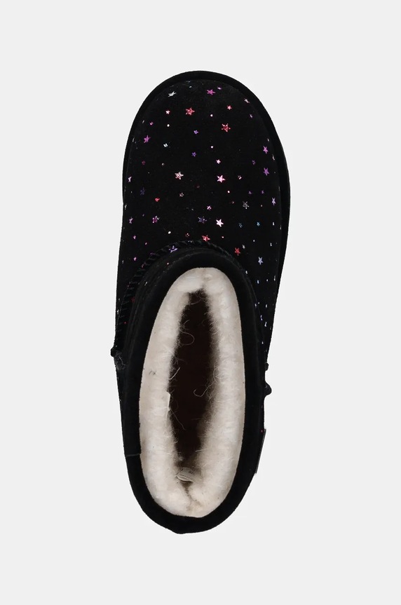 Dětské semišové sněhule Emu Australia Sparkle Brumby černá K13100.Spa
