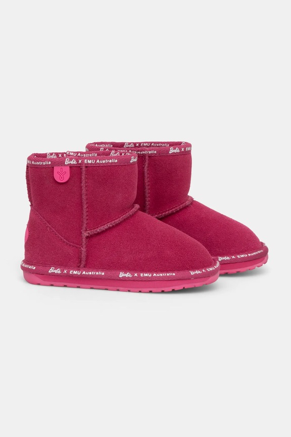 Детски велурени апрески Emu Australia Barbie Wallaby Mini K13153.Bar розов AW24