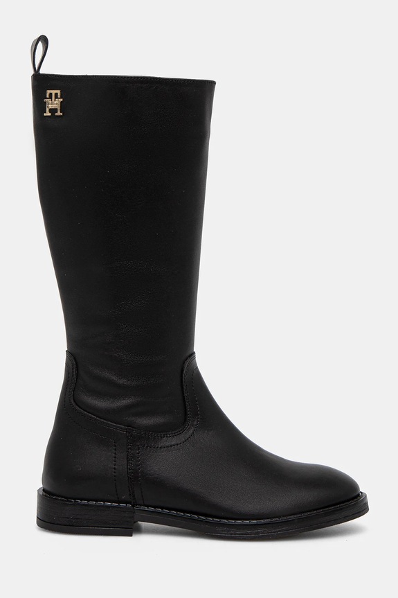 Dětské kožené boty Tommy Hilfiger T4A6.33591.30.34 černá AW24