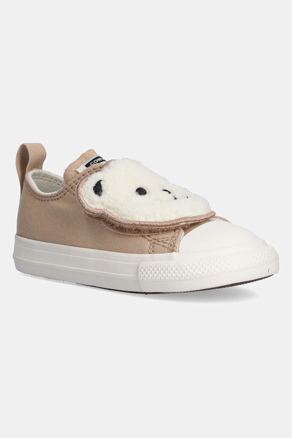 Converse gyerek sportcipő CHUCK TAYLOR AS ONE STRAP alacsony bézs A10040C