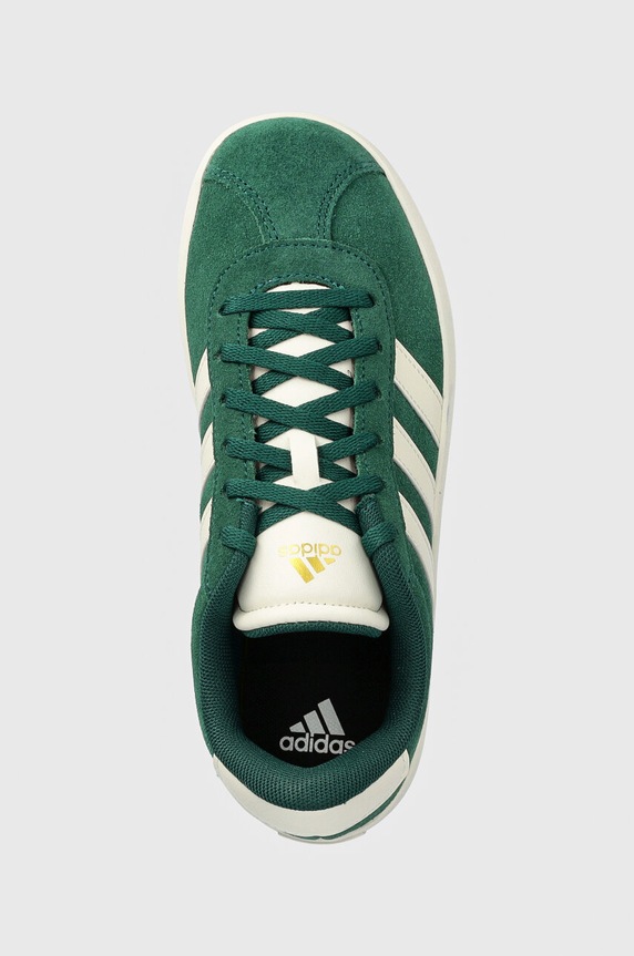 Detské semišové tenisky adidas VL COURT 3.0 zelená ID6309