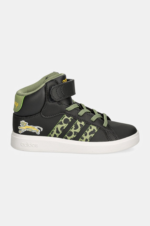 adidas sneakersy dziecięce GRAND COURT MID LionKing IF4094 czarny AW24