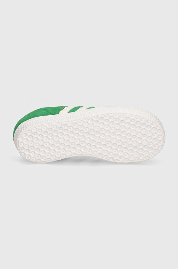 Παιδικά sneakers σουέτ adidas Originals GAZELLE CF EL IH0363 πράσινο