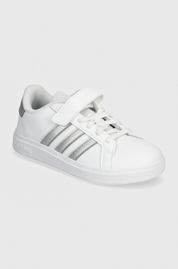 Παιδικά sneakers adidas GRAND COURT 2.0 EL C απομίμηση λείου δέρματος λευκό IH5532