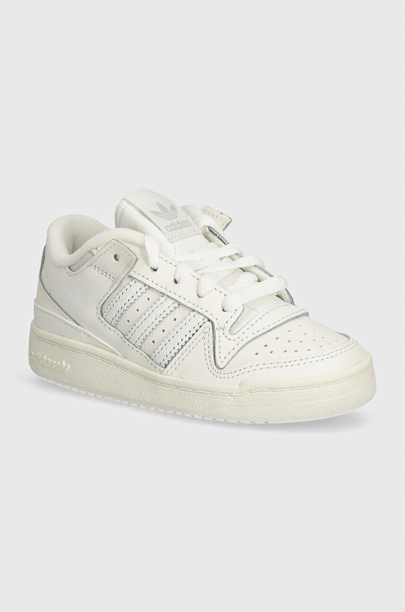Otroške superge adidas Originals FORUM LOW CL C prevlečeno usnje bež IH7921