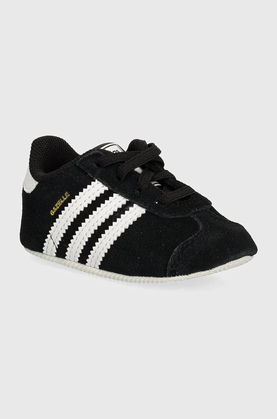 Čevlji iz semiša za dojenčka adidas Originals GAZELLE CRIB Semiš črna JI2046
