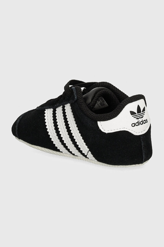 Deklice Čevlji iz semiša za dojenčka adidas Originals GAZELLE CRIB JI2046 črna