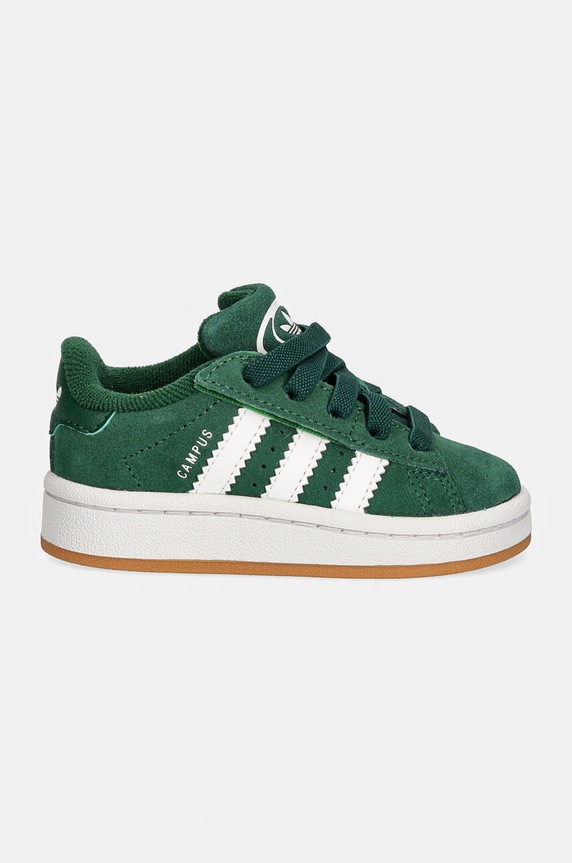 Παιδικά sneakers σουέτ adidas Originals CAMPUS 00s CF EL JI4333 πράσινο SS26