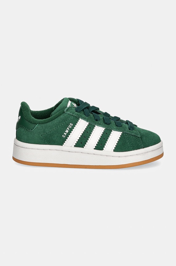Detské semišové tenisky adidas Originals CAMPUS 00s EL C JI4332 zelená SS26