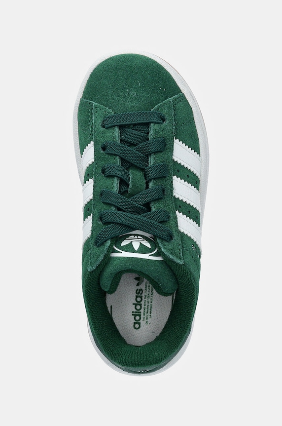 Detské semišové tenisky adidas Originals CAMPUS 00s EL C zelená JI4332