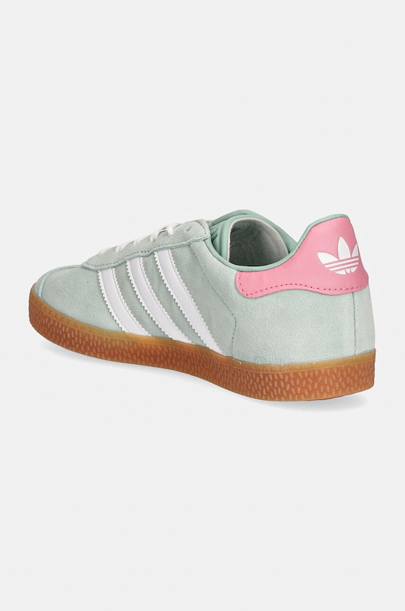Κοριτσίστικα Παιδικά sneakers σουέτ adidas Originals GAZELLE IG9152 πράσινο