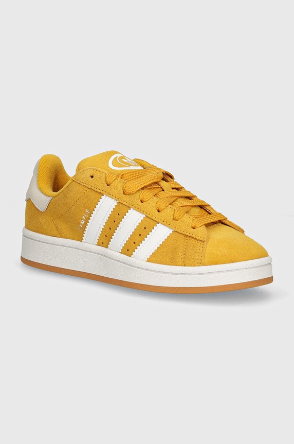 Παιδικά sneakers adidas Originals CAMPUS 00s δέρμα σαμουά κίτρινο IG9157