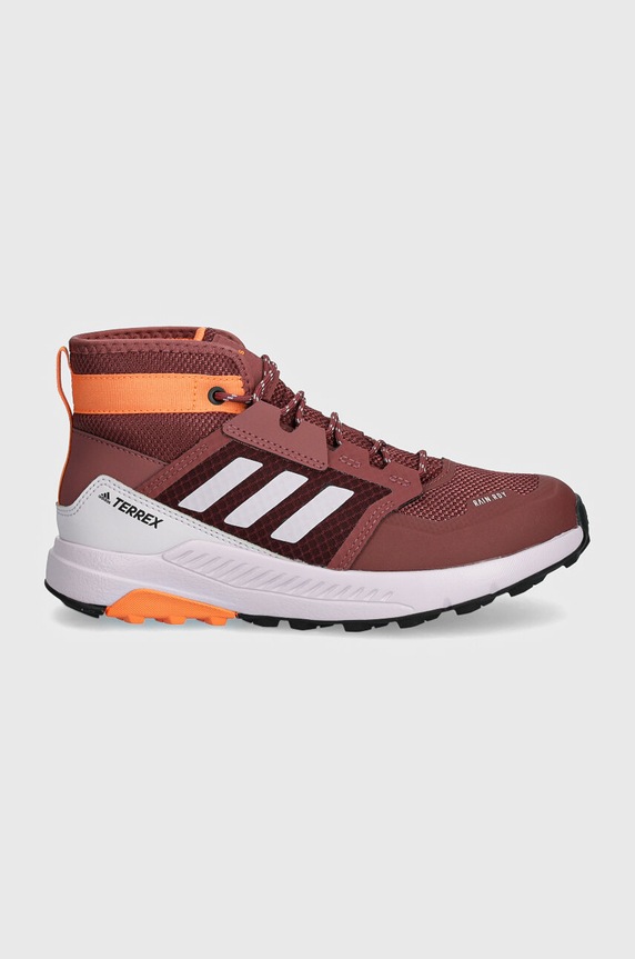 Dětské boty adidas TERREX TERREX TRAILMAKER MID R.RDY ID0925 burgundské AW24