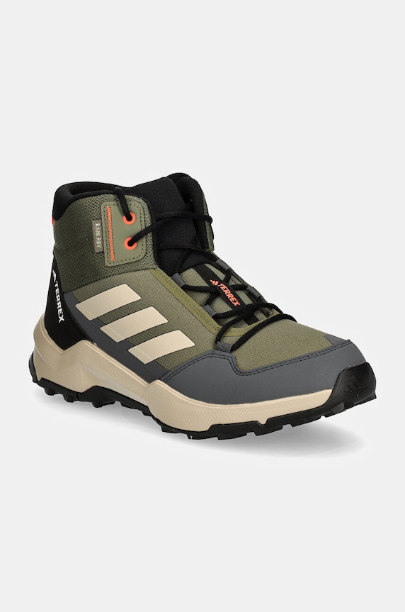 Dětské boty adidas TERREX TERREX AX4R R.RDY MID textilní zelená IF6518