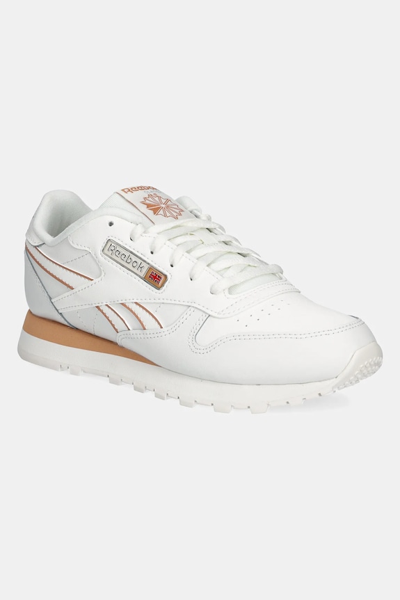 Kožené sneakers boty Reebok Classic CLASSIC LEATHER imitace kůže béžová 100208281