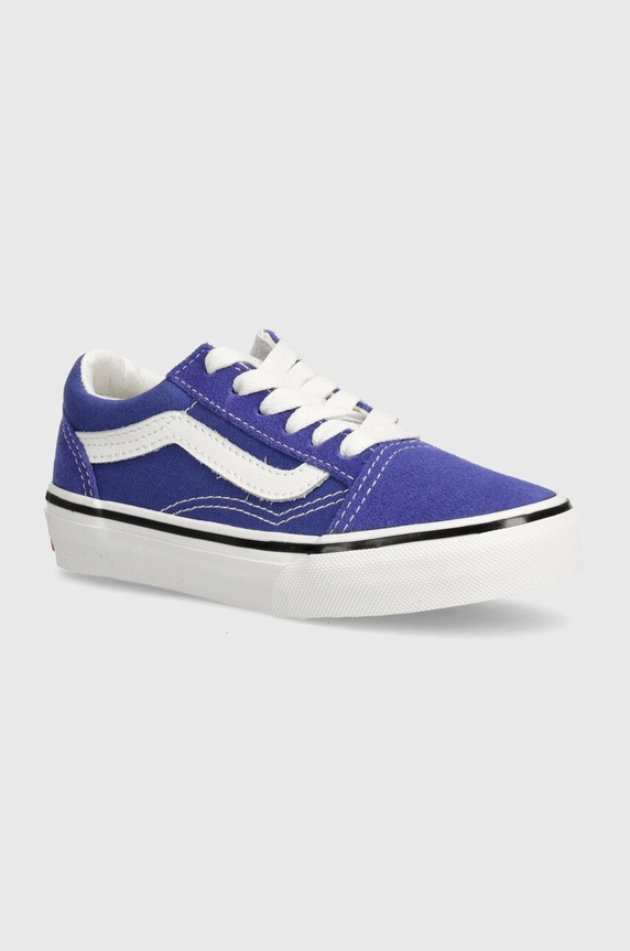 Detské tenisky Vans Old Skool semišová koža modrá VN000CYVCG41