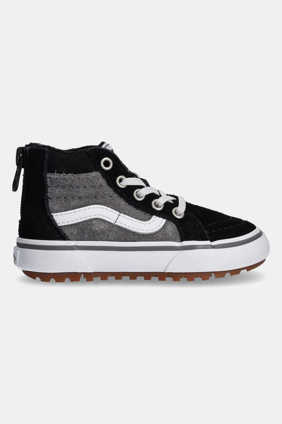 Vans trampki skórzane dziecięce MTE SK8-Hi Zip VN000D0MN421 szary AW24