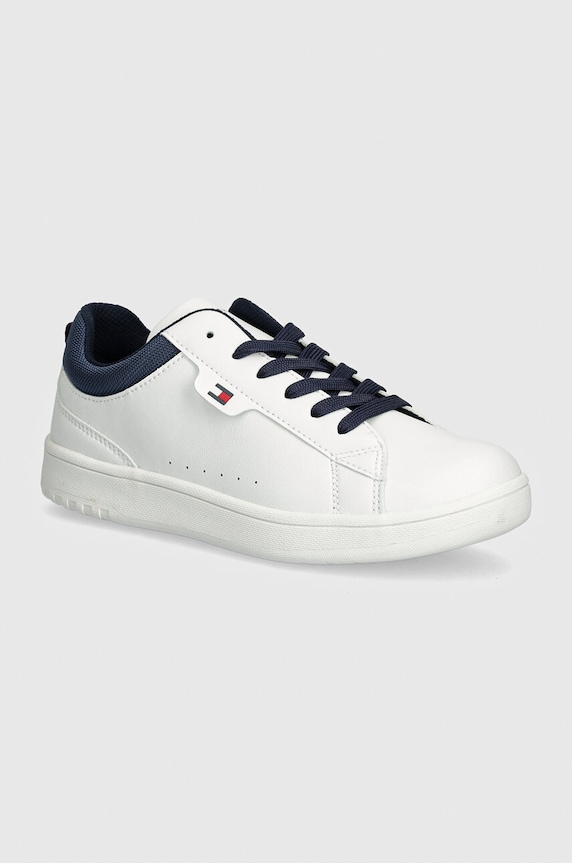 Detské tenisky Tommy Hilfiger imitácia kože biela T3X9.33646.35.41