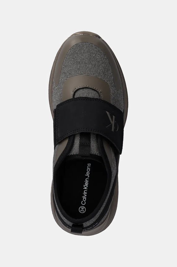 Calvin Klein Jeans sneakersy dziecięce brązowy V1X9.81070.30.34