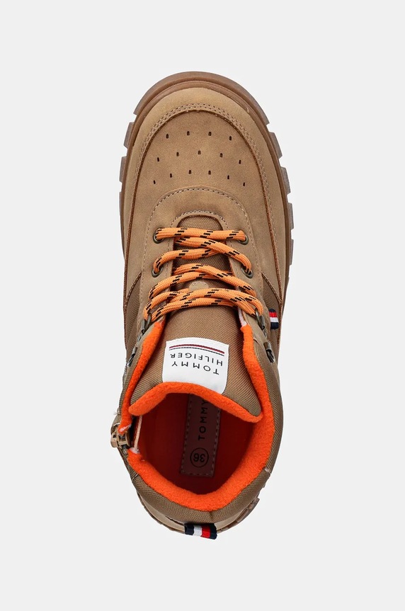 Tommy Hilfiger buty zimowe dziecięce brązowy T3X5.33707.35.41