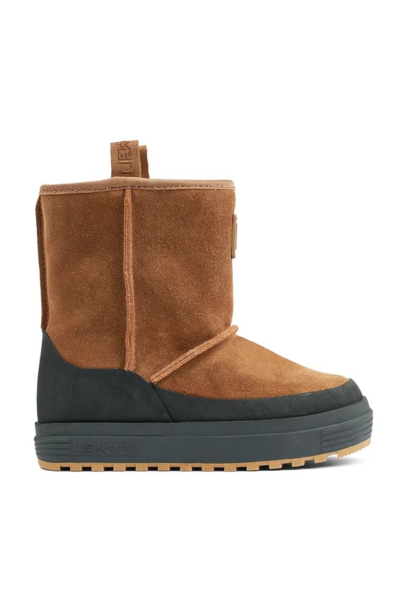 Μπότες χιονιού σουέτ για παιδιά Liewood Mattie Suede Boot LW19227 καφέ
