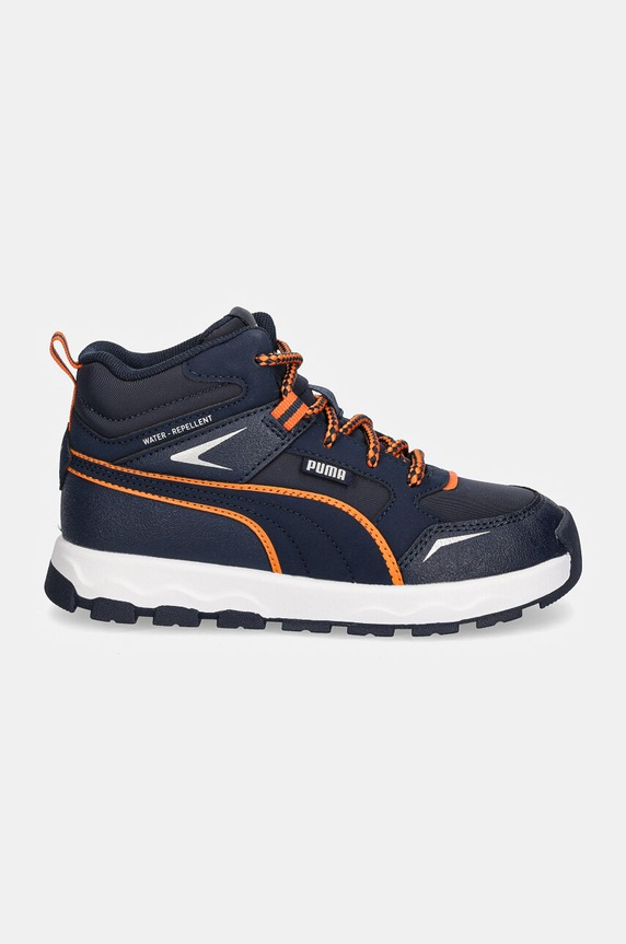 Otroški čevlji Puma Evolve Trail 397645 mornarsko modra AW25