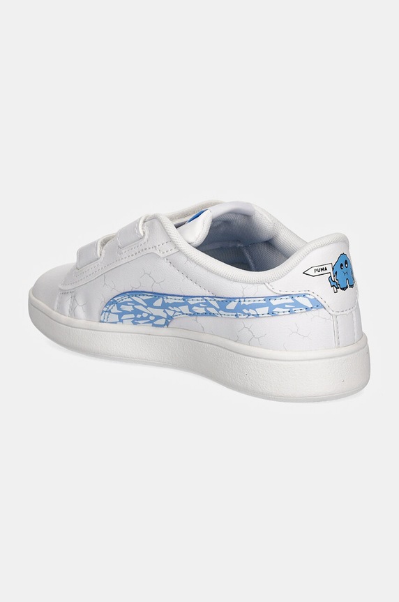 Chłopiec Puma sneakersy dziecięce Smash 3.0 L Icy Monster 397989 biały