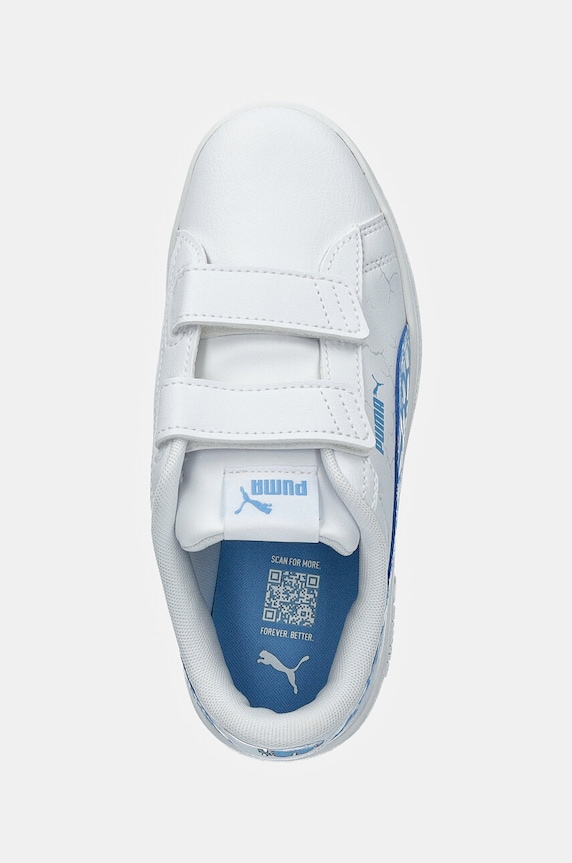 Puma sneakersy dziecięce Smash 3.0 L Icy Monster biały 397989