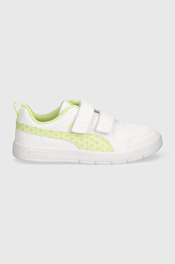 Puma sneakersy dziecięce Courtflex V3 Dotty 398758 zielony AW24