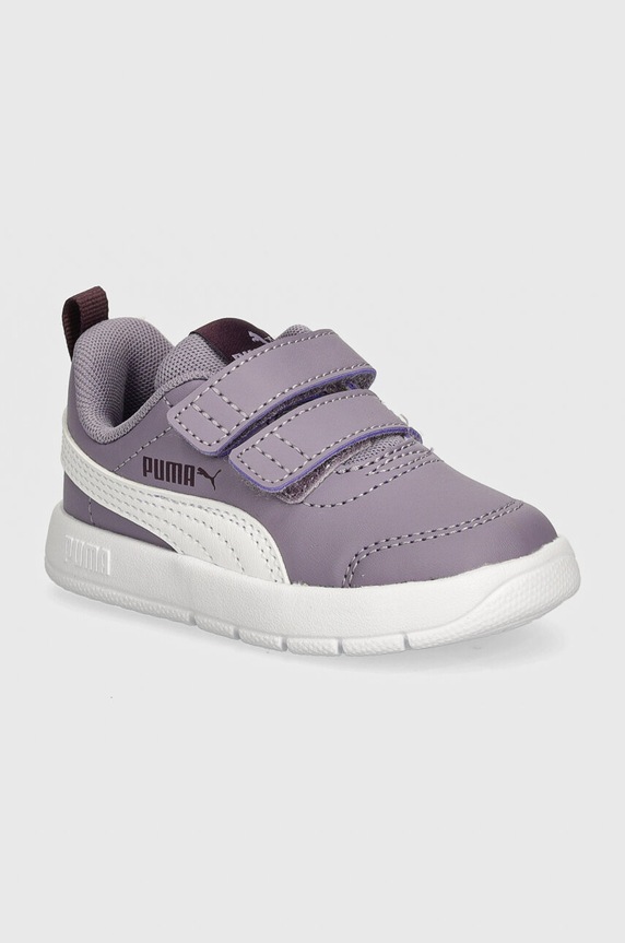 Puma sneakersy dziecięce Courtflex V3 V imitacja skóry licowej fioletowy 310252