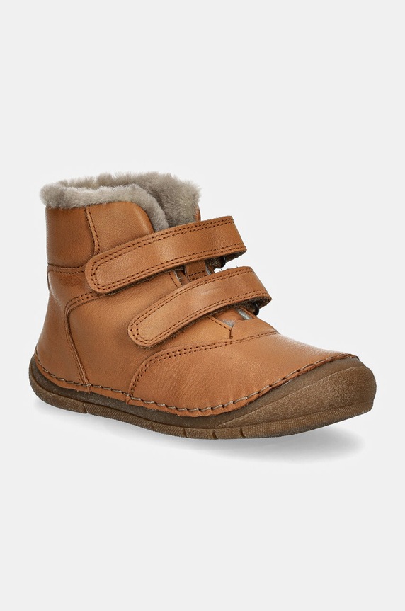 Froddo buty zimowe skórzane dziecięce PAIX UP WINTER ocieplane brązowy G2110143.25.30