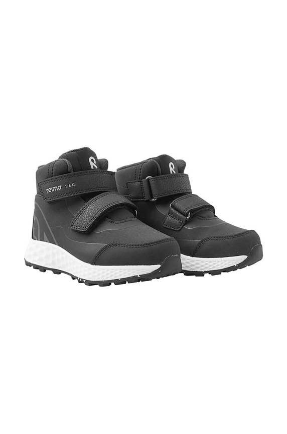 Reima scarpe da ginnastica per bambini Hiivin finta pelle fiore nero 5400145A.9BYH