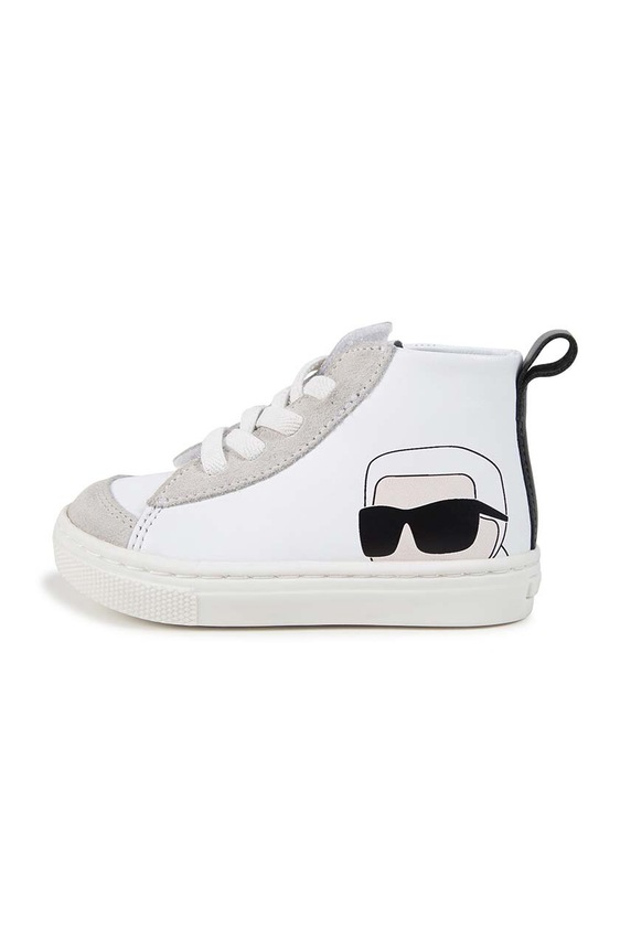 Karl Lagerfeld sneakersy skórzane niemowlęce biały Z30319.22.30