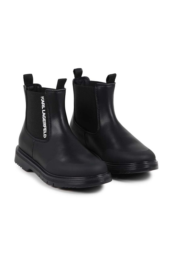 Детски челси боти Karl Lagerfeld изкуствен черен Z30365.27.35