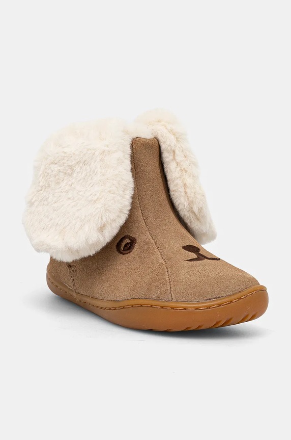 Camper buty zimowe dziecięce TWS FW tekstylny brązowy K900367.001