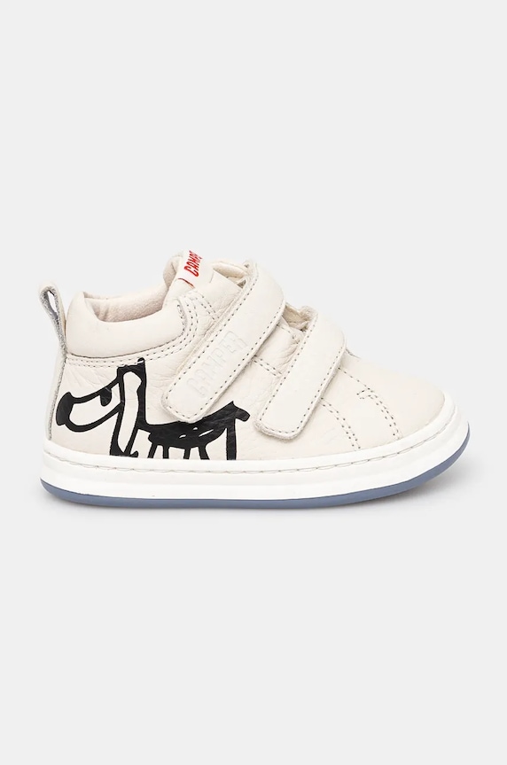 Camper sneakersy skórzane dziecięce TWS FW K900337.004 beżowy AW24