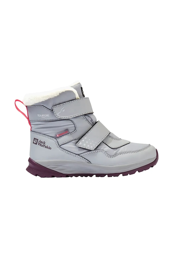 Detské zimné topánky Jack Wolfskin textilný sivá A62146