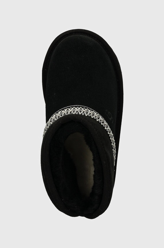 Дитячі замшеві чоботи UGG CLASSIC MINI CRESCENT чорний 1157697T