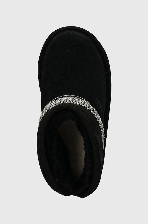 Дитячі замшеві чоботи UGG CLASSIC MINI CRESCENT чорний 1157697T