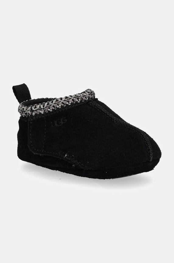 UGG pantofi din piele intoarsa pentru bebe BABY TASMAN piele întoarsă negru 1130359I