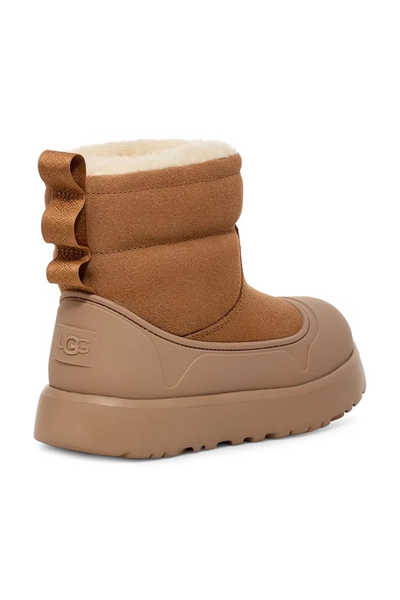 Chłopiec UGG śniegowce zamszowe dziecięce KIDS CLASSIC MINI MOD 1157691K brązowy