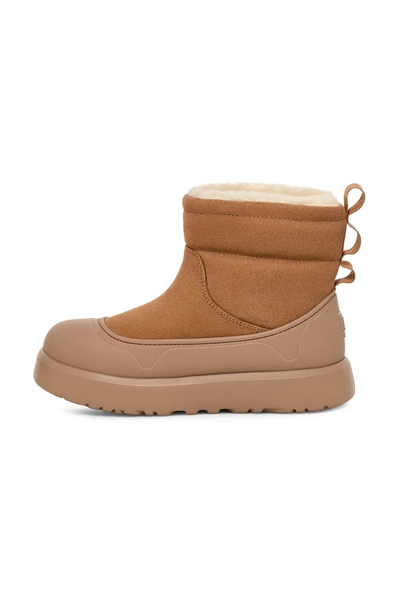 UGG śniegowce zamszowe dziecięce KIDS CLASSIC MINI MOD brązowy 1157691K