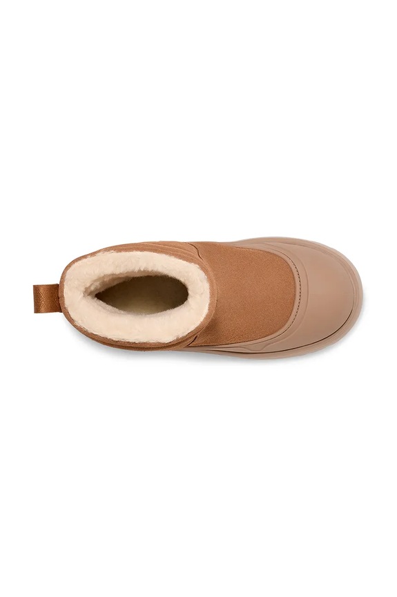 UGG śniegowce zamszowe dziecięce KIDS CLASSIC MINI MOD 1157691K brązowy
