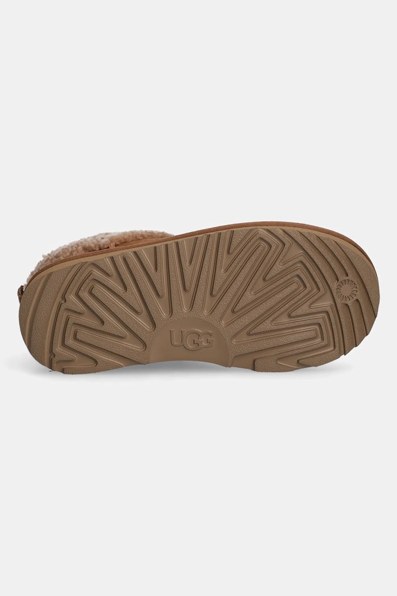 Detské zimné semišové topánky UGG KIDS CLASSIC ULTRA MINI MAXI CURLY 1157730K hnedá