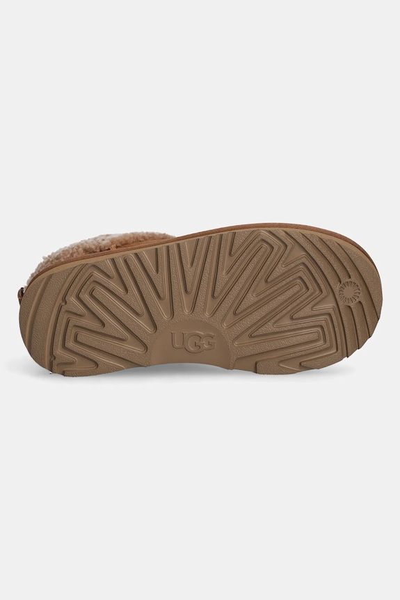 Detské zimné semišové topánky UGG KIDS CLASSIC ULTRA MINI MAXI CURLY 1157730K hnedá