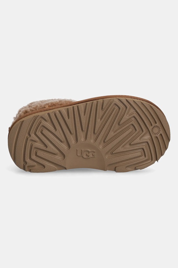 Detské zimné semišové topánky UGG CLASSIC ULTRA MINI MAXI CURLY 1157730T hnedá