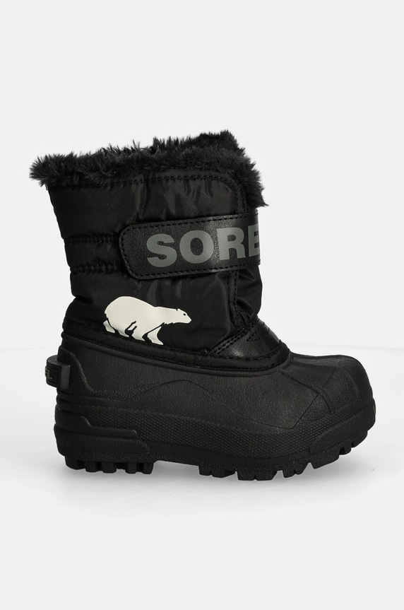 Sorel śniegowce dziecięce TODDLER SNOW COMMAND 2114101 czarny AW24