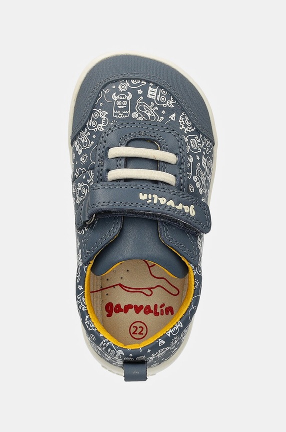 Garvalin sneakers din piele albastru 241305.19.23
