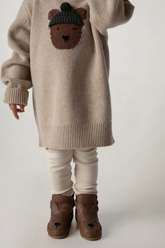 Dječje zimske kožne cipele Donsje Dubu Classic Shoes Bear 1500401.